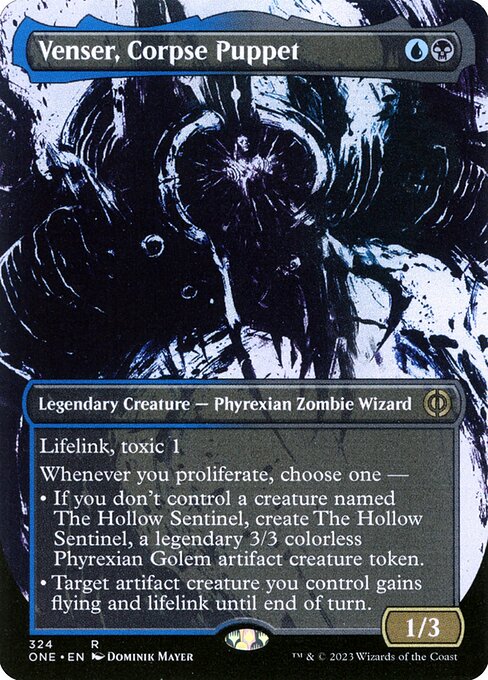 ONE 324 Venser, Corpse Puppet (324 - Borderless Ichor) R