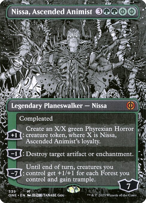 [Foil] ONE 339 Nissa, Ascended Animist (339 - Borderless Manga) M