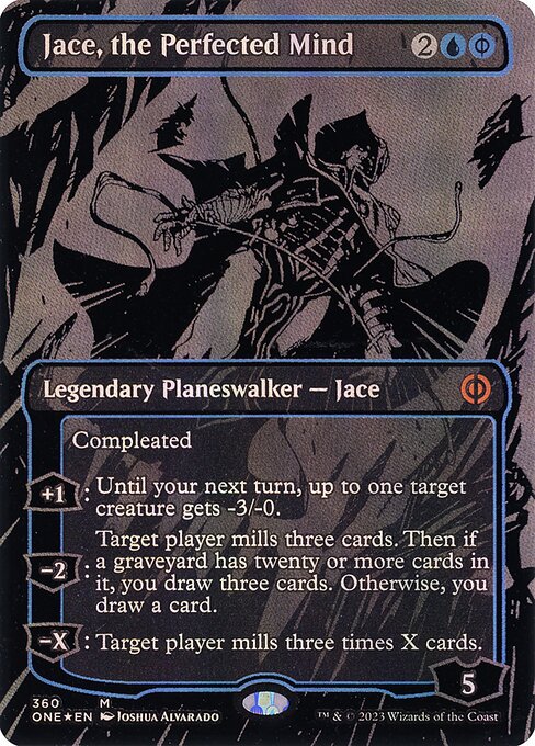 [Foil] ONE 360 Jace, the Perfected Mind (Oil Slick) M