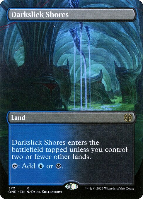 [Foil] ONE 372 Darkslick Shores (Borderless) R