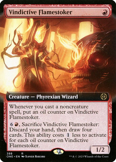 [Foil] ONE 388 Vindictive Flamestoker (Extended Art) R