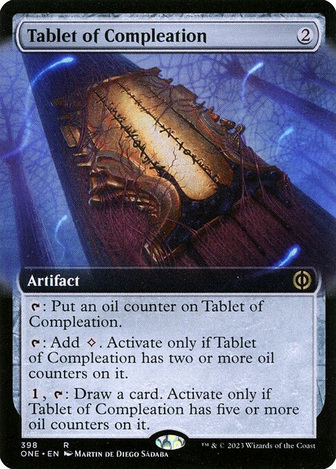 [Foil] ONE 398 Tablet of Compleation (Extended Art) R