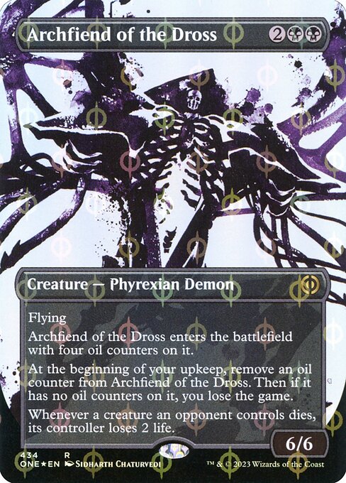 [Foil] ONE 434 Archfiend of the Dross (434 - Step-and-compleat) R