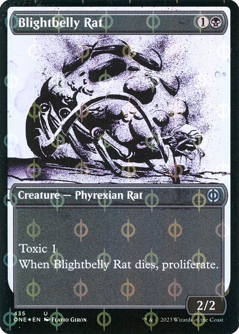 [Foil] ONE 435 Blightbelly Rat (435 - Step-and-compleat) U