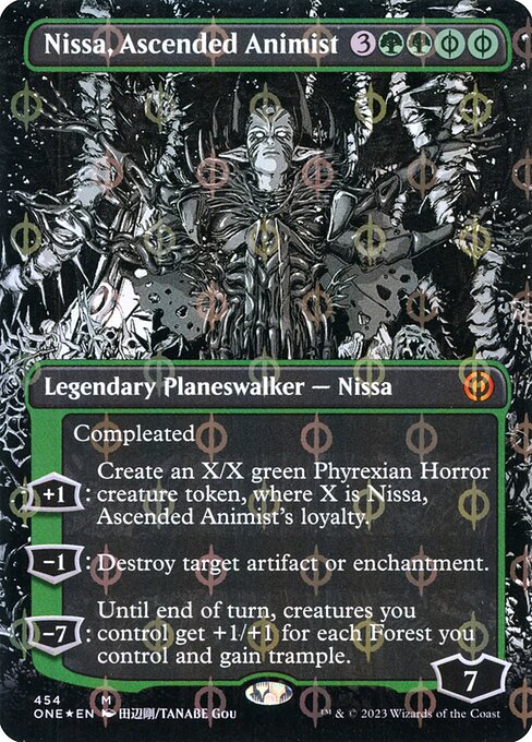 [Foil] ONE 454 Nissa, Ascended Animist (454 - Step-and-compleat) M