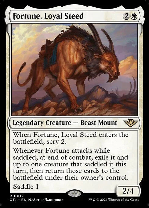 [Foil] OTJ 012 Fortune, Loyal Steed R