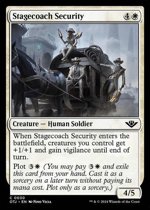 [Foil] OTJ 030 Stagecoach Security C