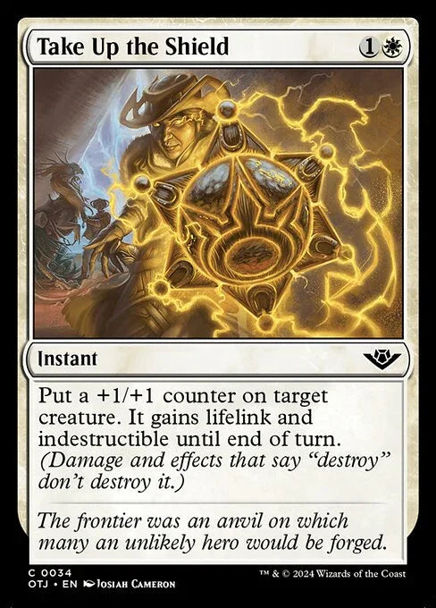 [Foil] OTJ 034 Take Up the Shield C