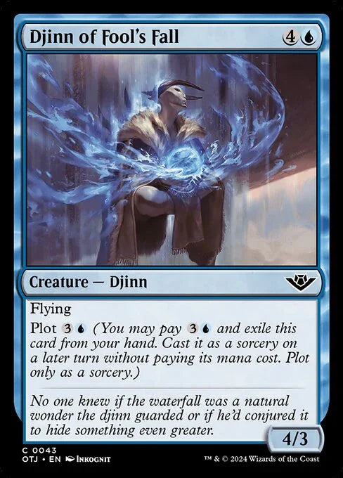 [Foil] OTJ 043 Djinn of Fool's Fall C