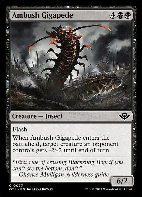 [Foil] OTJ 077 Ambush Gigapede C