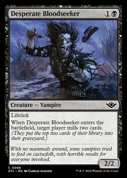 [Foil] OTJ 086 Desperate Bloodseeker C