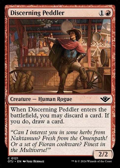 [Foil] OTJ 121 Discerning Peddler C