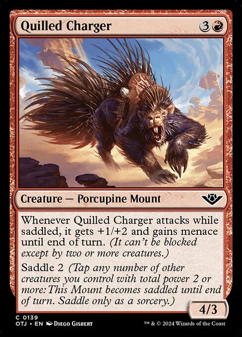 [Foil] OTJ 139 Quilled Charger C