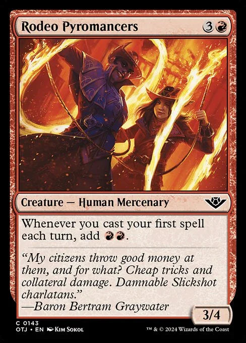 [Foil] OTJ 143 Rodeo Pyromancers C