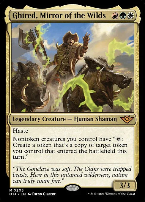 [Foil] OTJ 205 Ghired, Mirror of the Wilds M