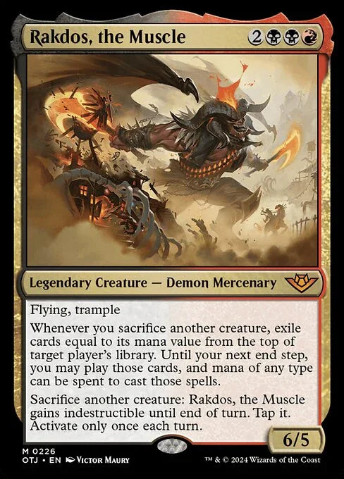 [Foil] OTJ 226 Rakdos, the Muscle M