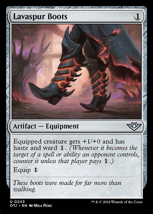 [Foil] OTJ 243 Lavaspur Boots U