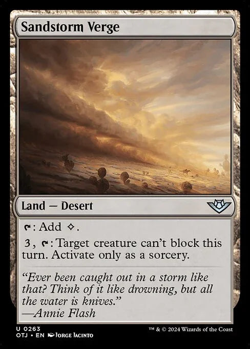 [Foil] OTJ 263 Sandstorm Verge U