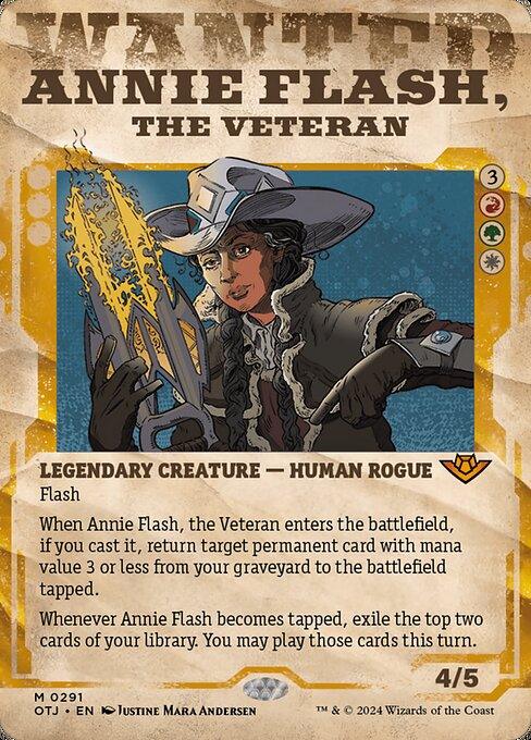 [Foil] OTJ 291 Annie Flash, the Veteran (0291 - Showcase) M