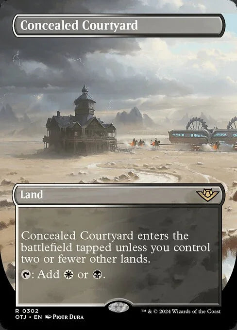 [Foil] OTJ 302 Concealed Courtyard (0302 - Borderless) R