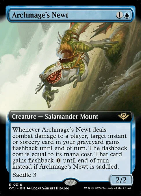 OTJ 316 Archmage's Newt (0316 - Extended Art) R