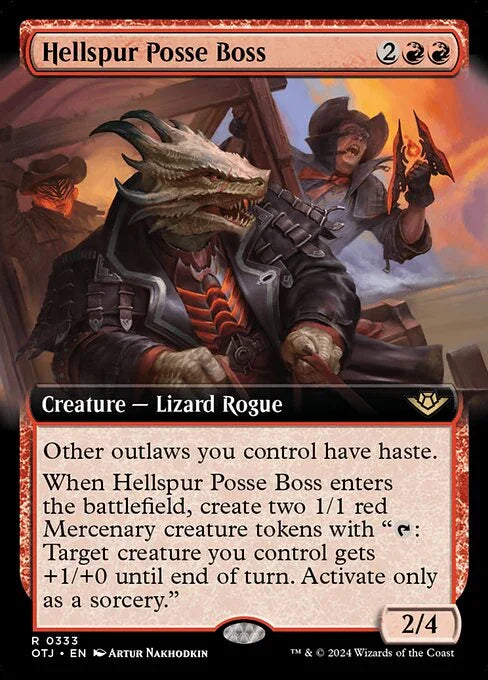 OTJ 333 Hellspur Posse Boss (0333 - Extended Art) R