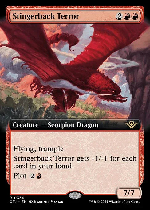 [Foil] OTJ 336 Stingerback Terror (0336 - Extended Art) R