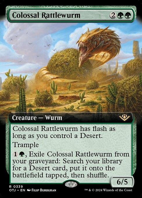 OTJ 339 Colossal Rattlewurm (0339 - Extended Art) R