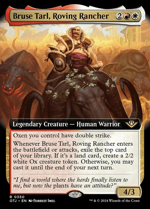 [Foil] OTJ 350 Bruse Tarl, Roving Rancher (0350 - Extended Art) R