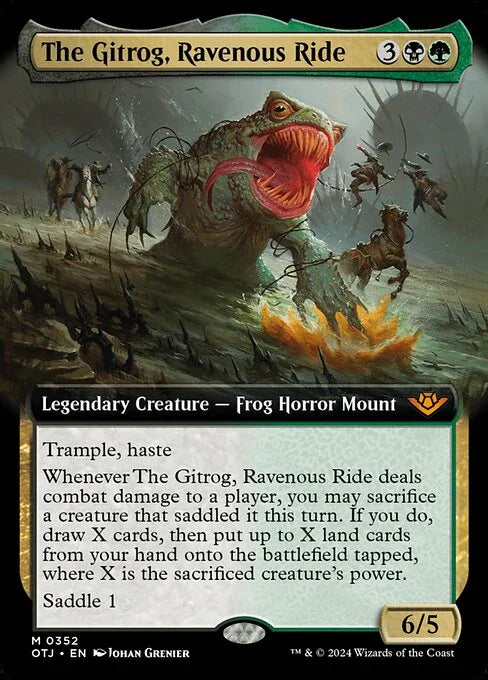 [Foil] OTJ 352 The Gitrog, Ravenous Ride (0352 - Extended Art) M