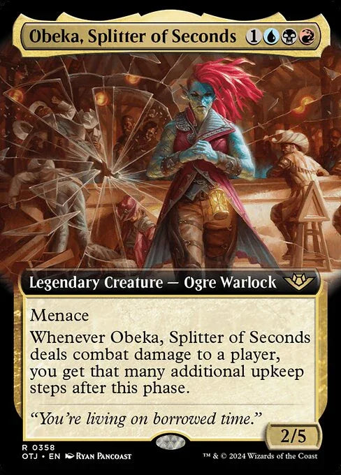 [Foil] OTJ 358 Obeka, Splitter of Seconds (0358 - Extended Art) R