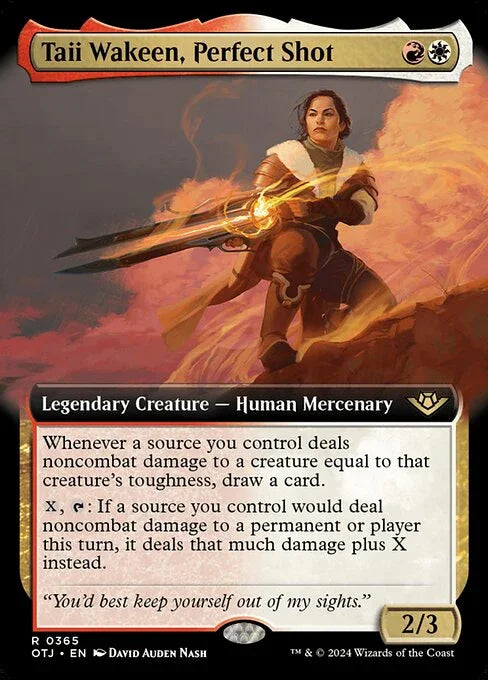 [Foil] OTJ 365 Taii Wakeen, Perfect Shot (0365 - Extended Art) R
