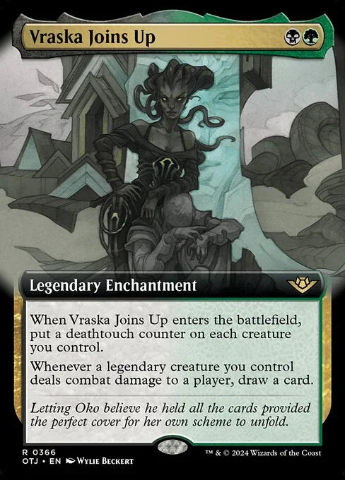 [Foil] OTJ 366 Vraska Joins Up (0366 - Extended Art) R