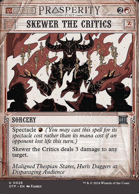 [Foil] OTP 026 Skewer the Critics (0026 - Showcase) U