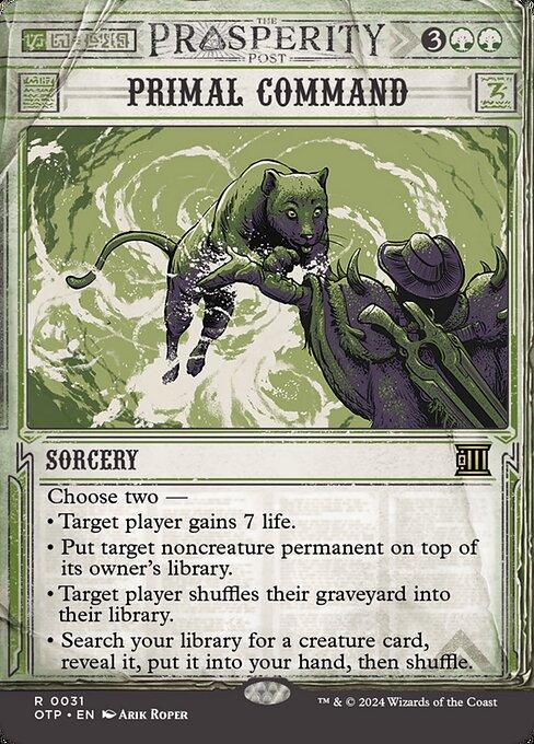 [Foil] OTP 031 Primal Command (0031 - Showcase) R