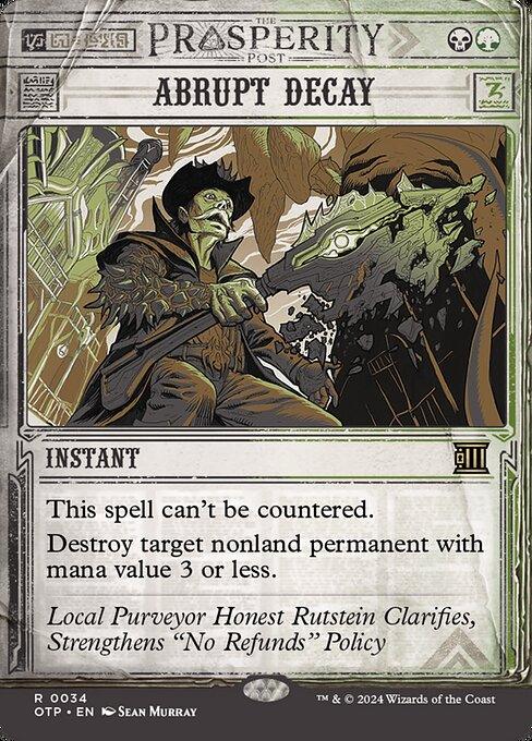 [Foil] OTP 034 Abrupt Decay (0034 - Showcase) R