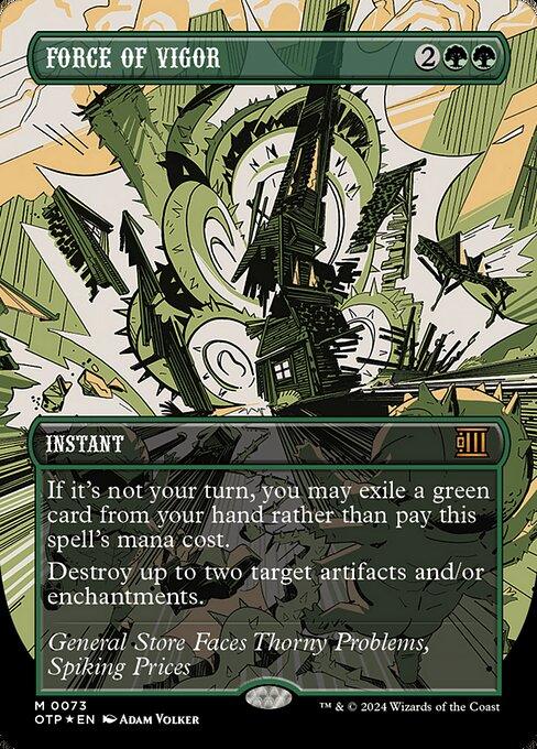 [Foil] OTP 073 Force of Vigor (0073 - Textured Foil) M