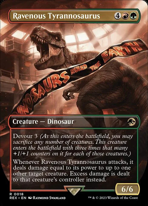 [Foil] REX 018 Ravenous Tyrannosaurus (0018) R