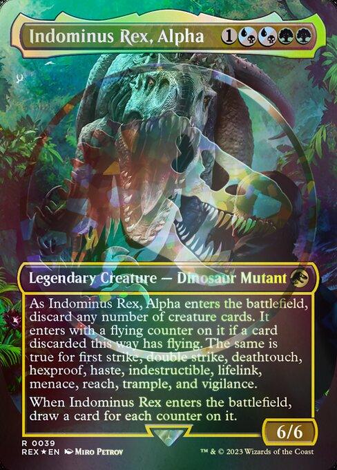 [Foil] REX 039 Indominus Rex, Alpha (0039 - Emblem Foil) R