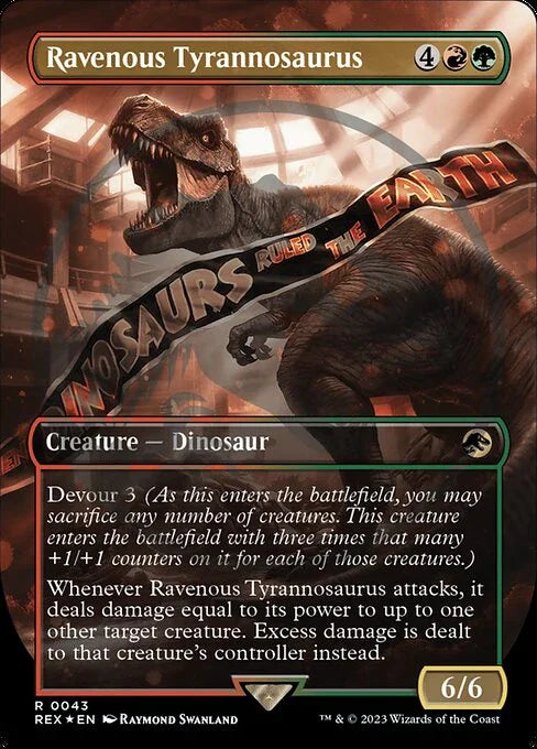 [Foil] REX 043 Ravenous Tyrannosaurus (0043 - Emblem Foil) R