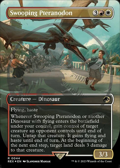 [Foil] REX 044 Swooping Pteranodon (0044 - Emblem Foil) R