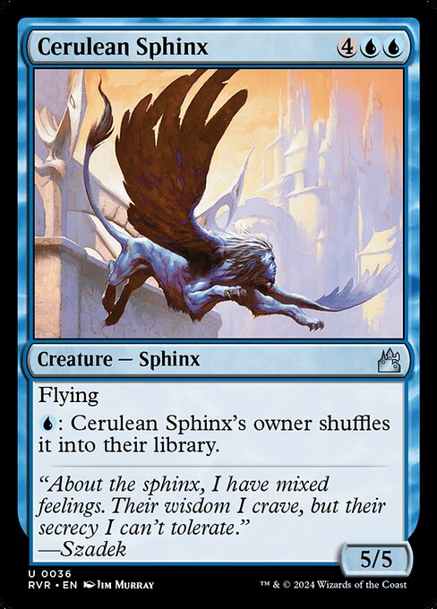 [Foil] RVR 036 Cerulean Sphinx U