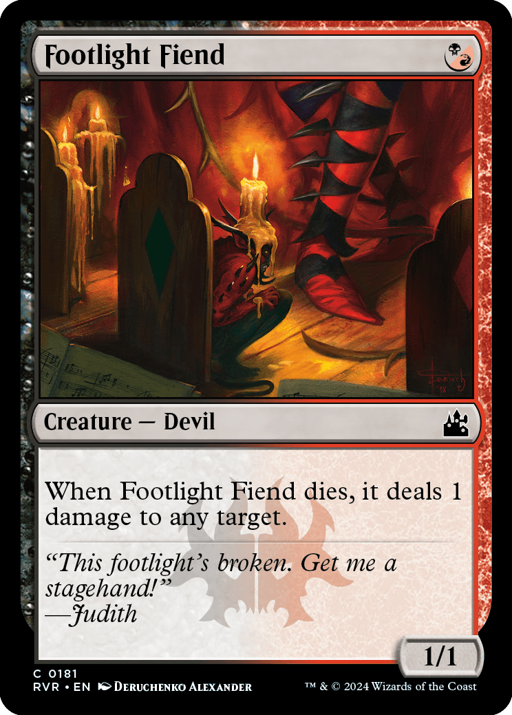 RVR 181 Footlight Fiend C