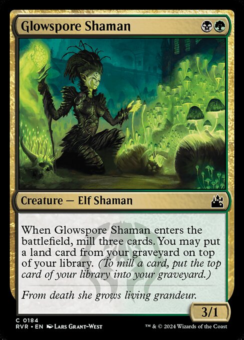 [Foil] RVR 184 Glowspore Shaman C