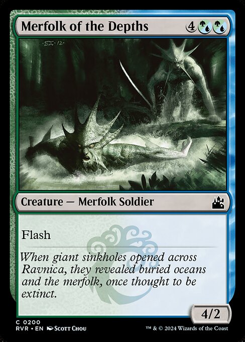 [Foil] RVR 200 Merfolk of the Depths C