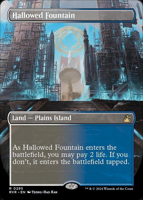 [Foil] RVR 295 Hallowed Fountain (0295 - Borderless) R