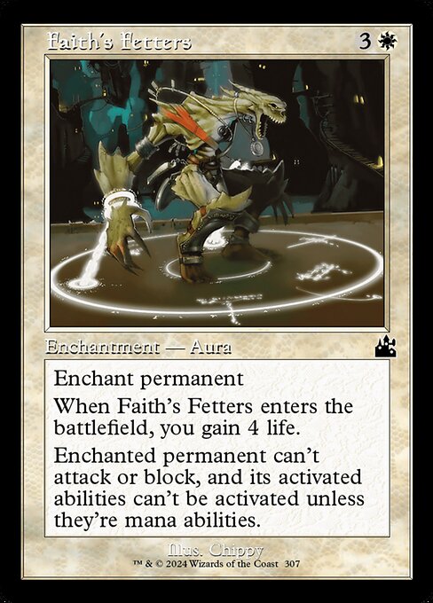 [Foil] RVR 307 Faith's Fetters (0307 - Retro Frame) C