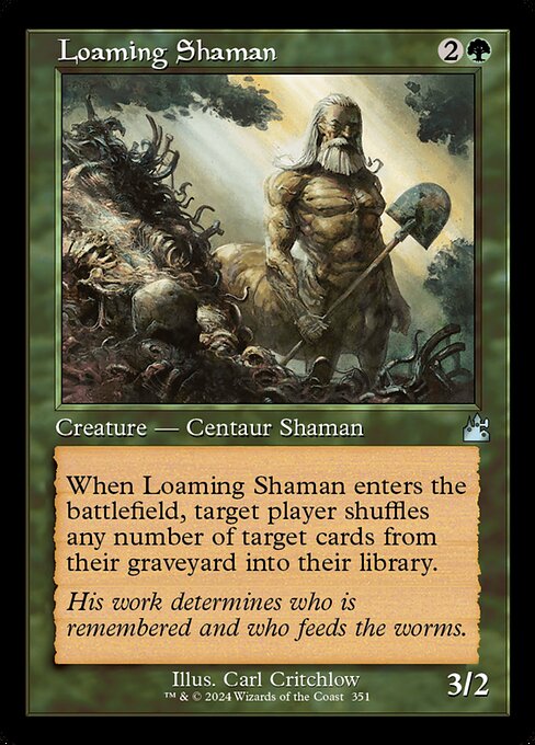 [Foil] RVR 351 Loaming Shaman (0351 - Retro Frame) U