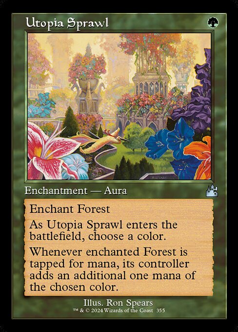 [Foil] RVR 355 Utopia Sprawl (0355 - Retro Frame) U