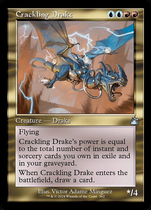 [Foil] RVR 362 Crackling Drake (0362 - Retro Frame) U